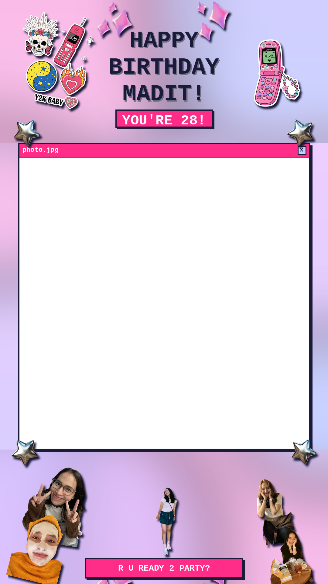 Madit birthday Instagram story template preview